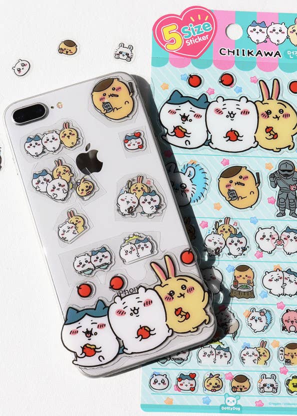 Chiikawa & Friends 5 Sizes Jelly Coating Deco Series 2 Stickers - OVERRATED