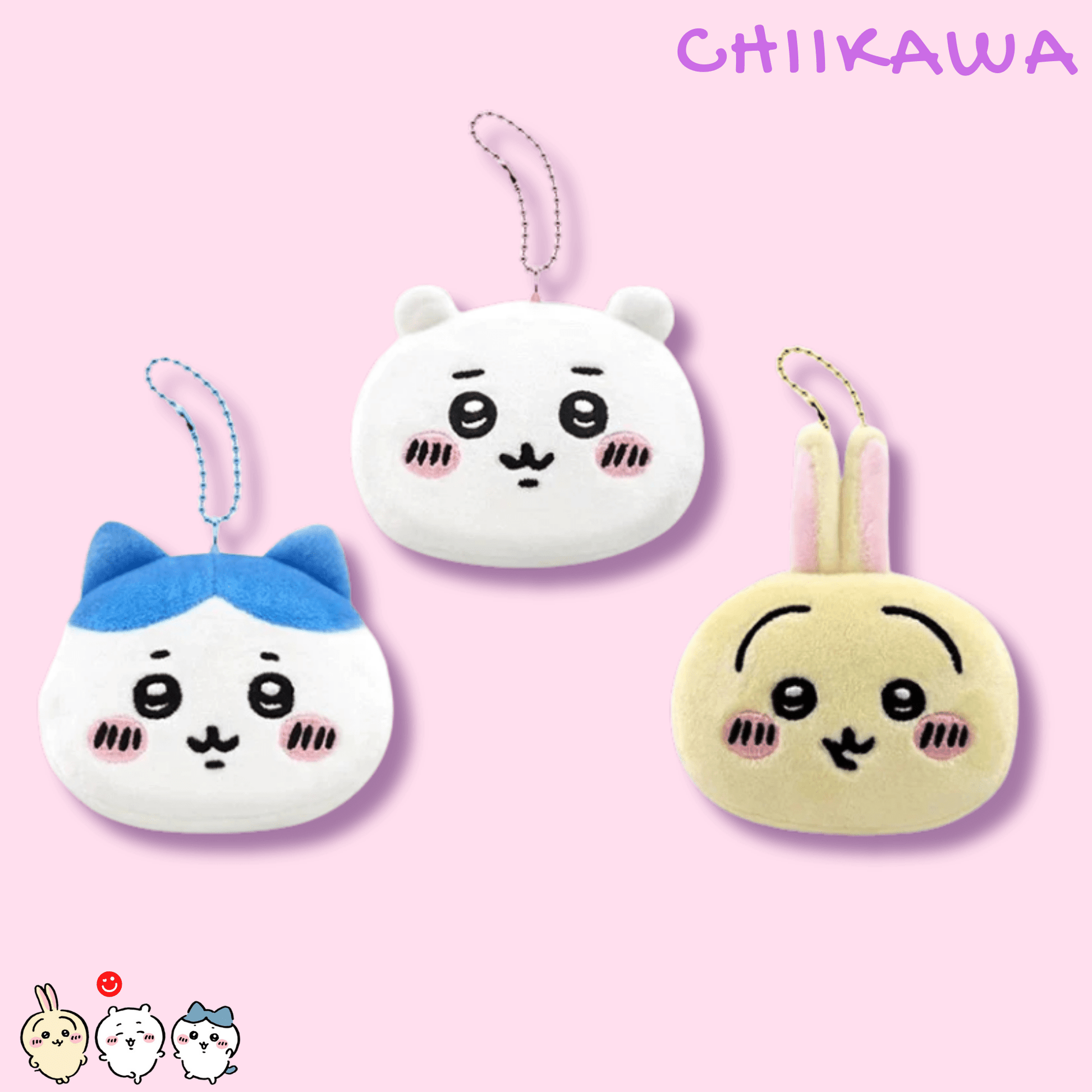 Chiikawa Mochi Mochi Face Mascot Gashapon Blind Box - OVERRATED