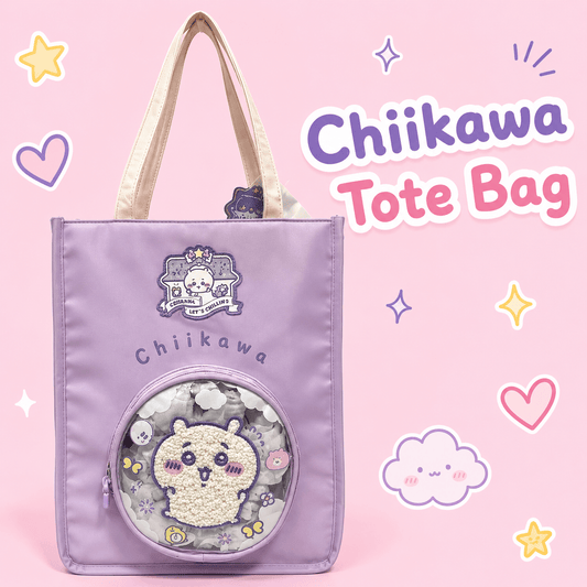 Chiikawa Plush Pocket Tote Bag - OVERRATED