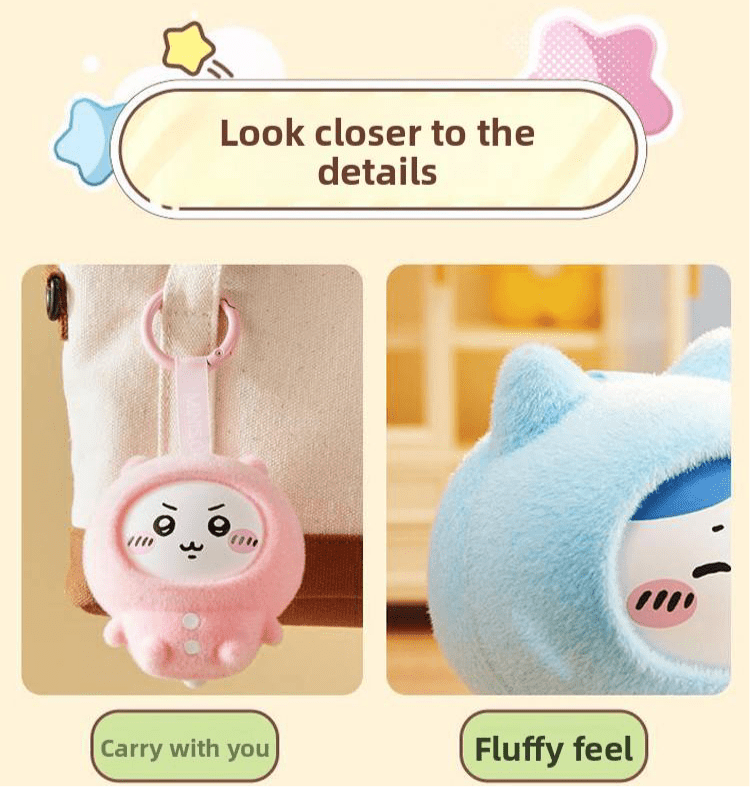 Chiikawa keychain blind box assorted characters spinning head kawaii toy - Overrated Korean Beauty & More