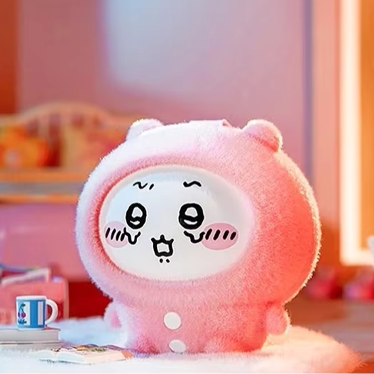 Chiikawa keychain Usagi pink figure with spinning head kawaii accessory - Overrated Korean Beauty & More