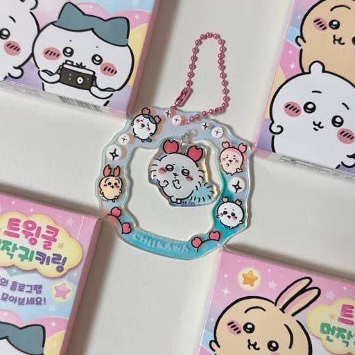 Chiikawa Twinkle Hologram Random key Ring Blind Box - OVERRATED