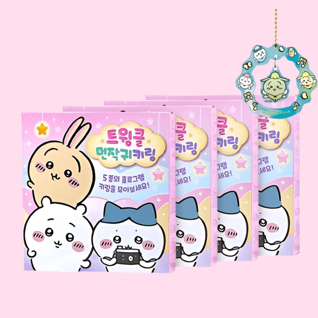 Chiikawa Twinkle Hologram Random key Ring Blind Box - OVERRATED