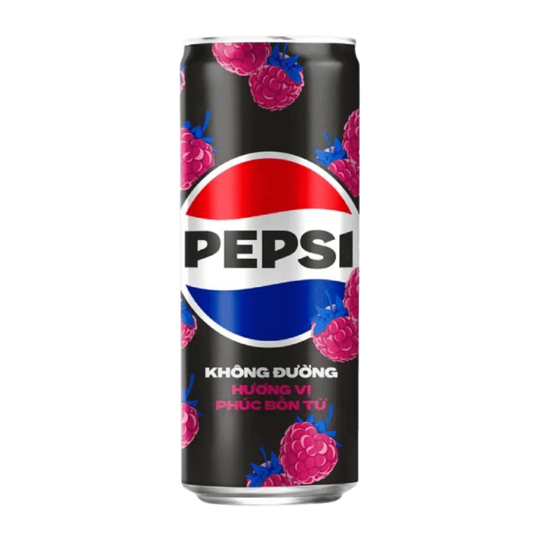 Imported Asian soda drink Pepsi raspberry zero sugar 330ml beverage - Overrated Korean Beauty & More