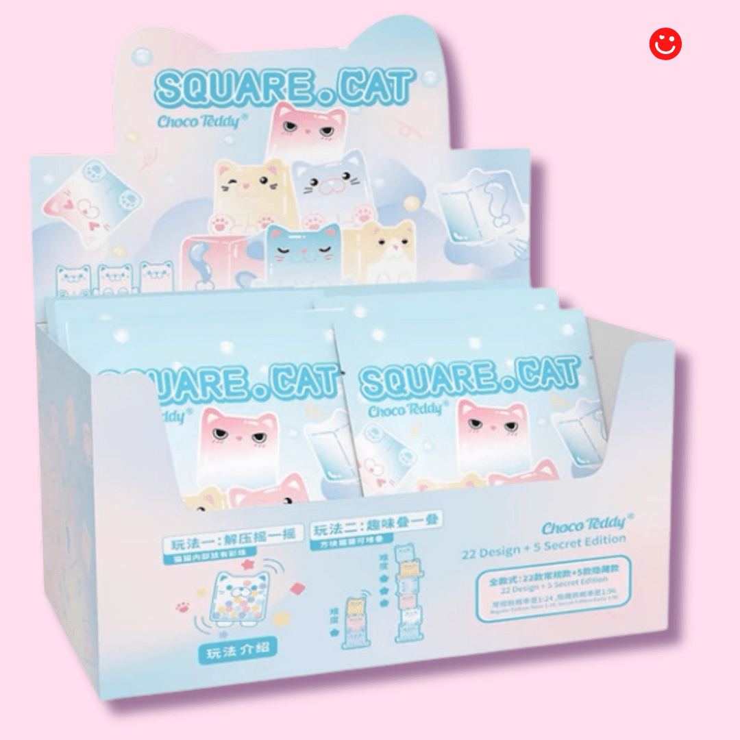 ChocoTeddy Square Cat Glow In The Dark Miniature Blind Bag Series 2 - OVERRATED