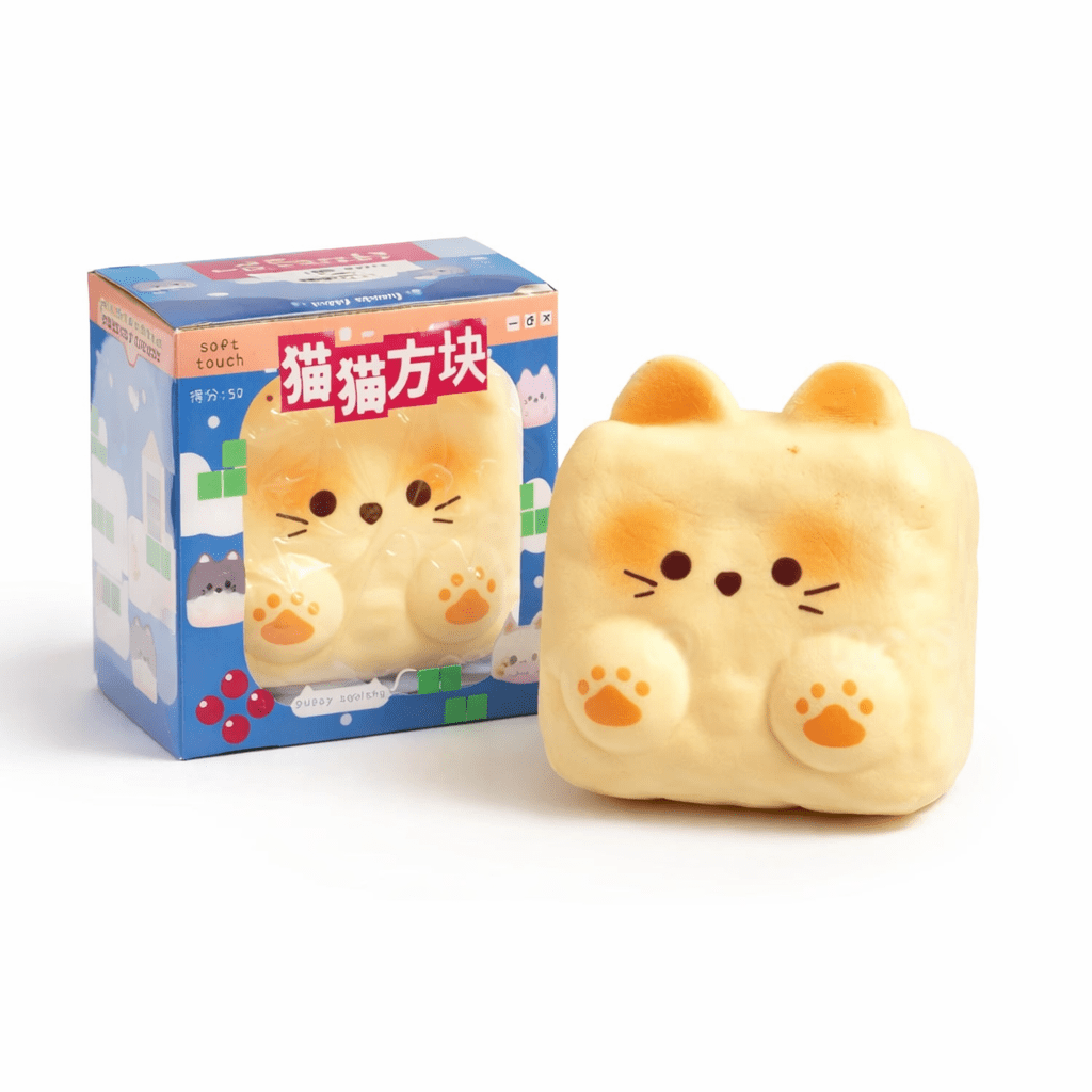 Collectible kawaii sensory toy chubby paw squishy fidget cube - Overrated Korean Beauty & More