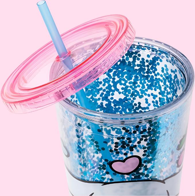 CINNAMOROLL CHERRY HEARTS 32oz Confetti Cold Cup - OVERRATED