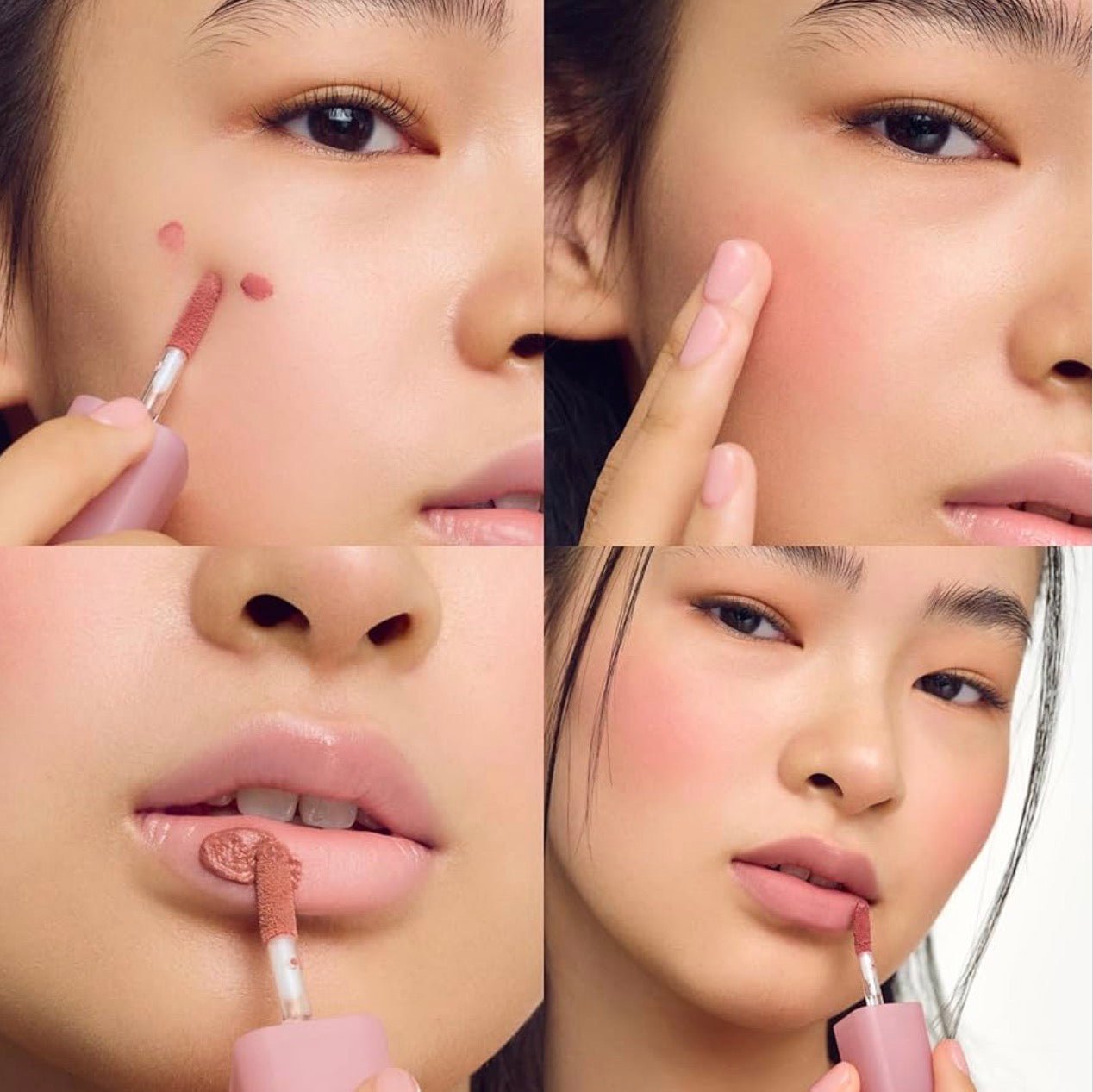 Korean lip tint Colorgram Amazing Berry Nude Blur swipe color swatch - Overrated Korean Beauty & More