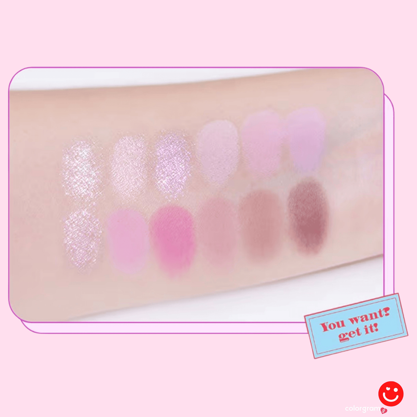 Colorgram eyeshadow palette swatches on skin - Overrated Korean Beauty & More