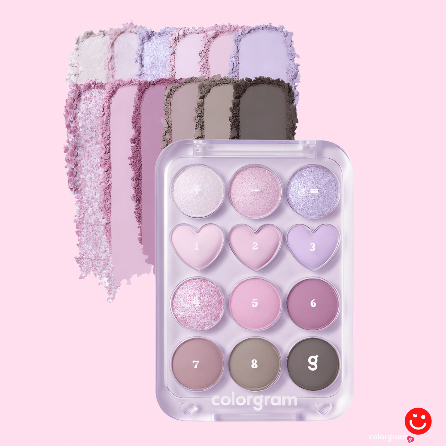 Colorgram eyeshadow palette Pin Point open shade view - Overrated Korean Beauty & More