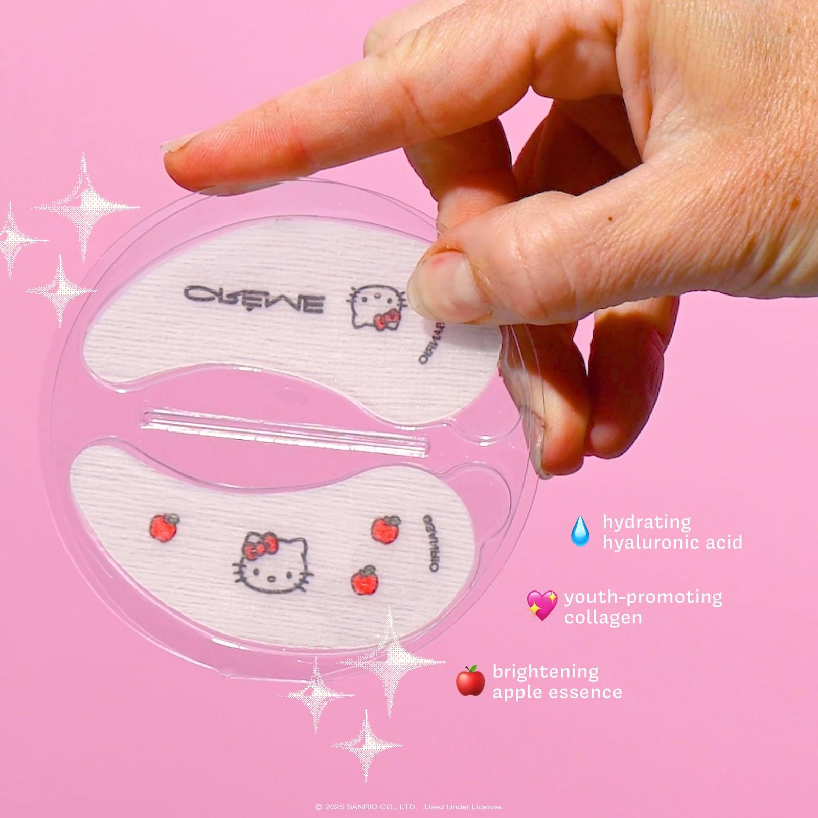 Creme Shop X Hello Kitty Apple Of My Eye Brightening Hydrogel Under Eye Patches - OVERRATED