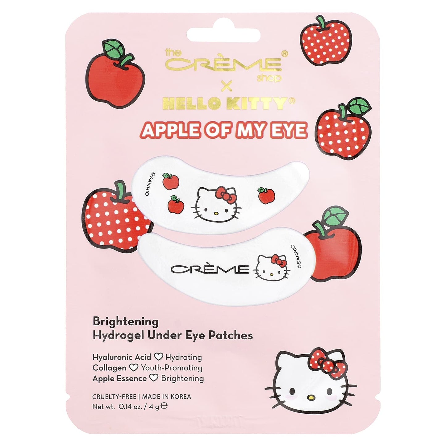 Creme Shop X Hello Kitty Apple Of My Eye Brightening Hydrogel Under Eye Patches - OVERRATED