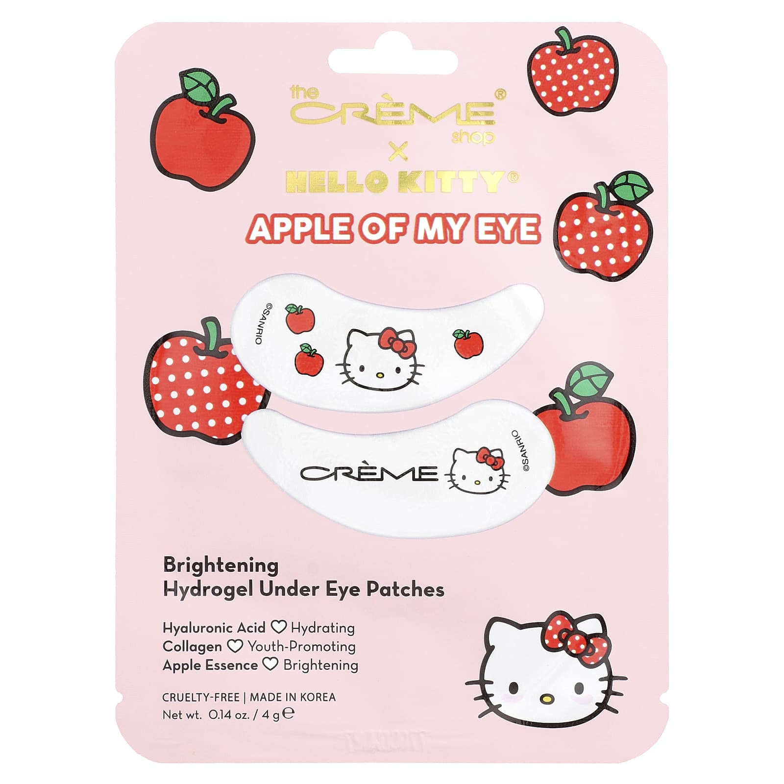 Creme Shop X Hello Kitty Apple Of My Eye Brightening Hydrogel Under Eye Patches - OVERRATED