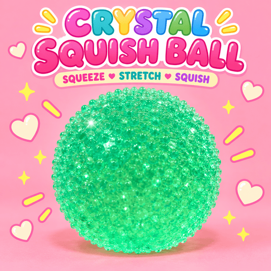 Crystal Squish Stretch Ball – Textured Sensory Fidget Toy - OVERRATED