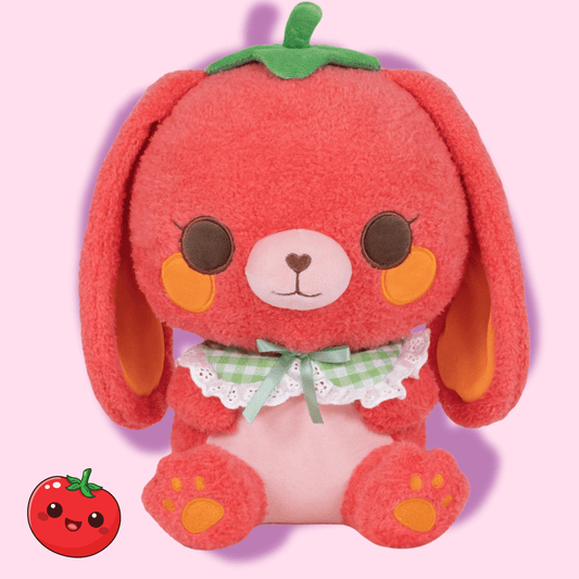 Cute Kawaii Red Rabbit Cheerie the Tomato Bunny Soft Plush - OVERRATED