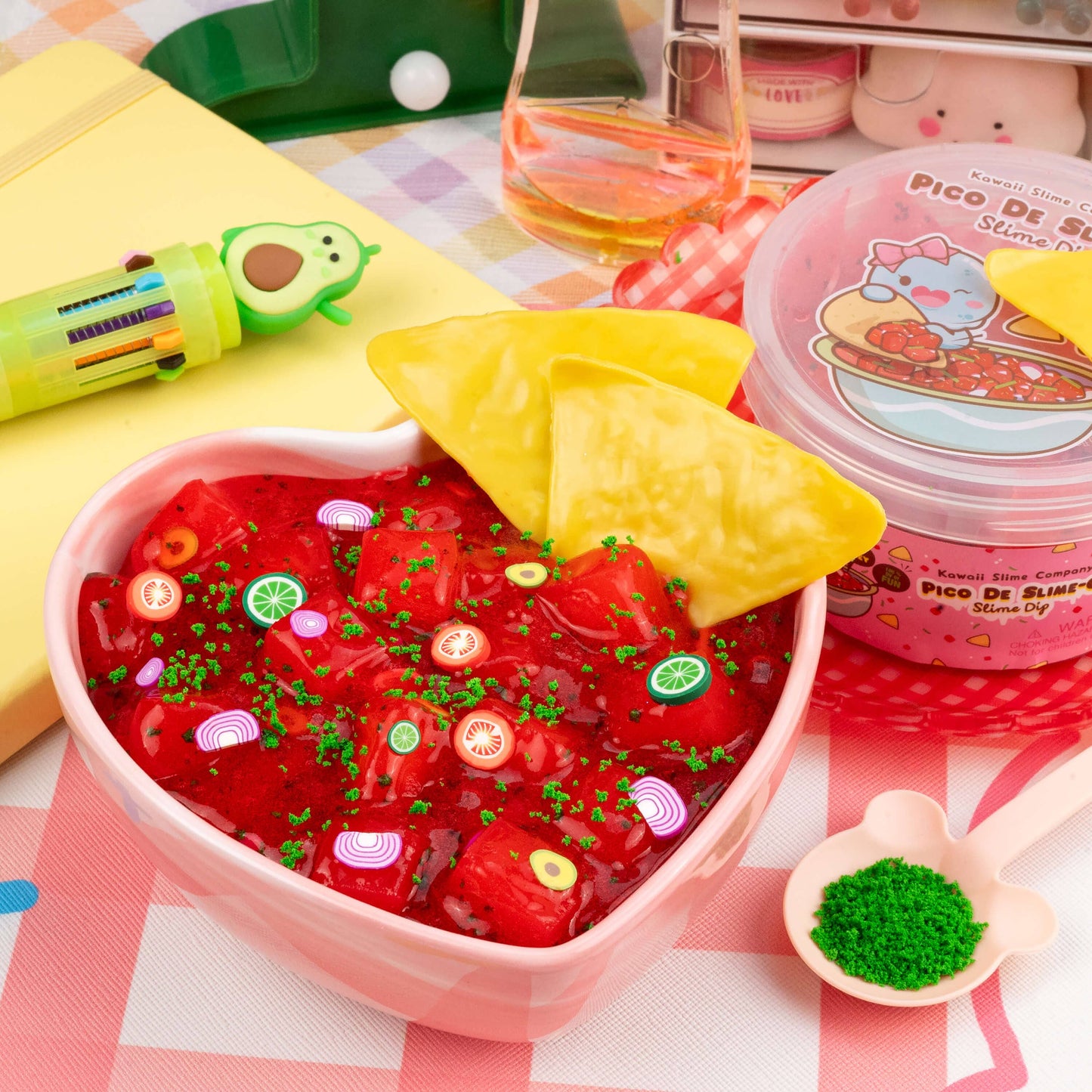 Kawaii Slime Co. Pico De Slime-O Jelly Cube Slime Dip