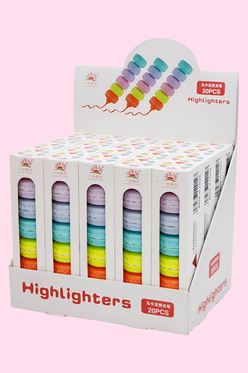 Macaron Stackable 6-Color Highlighter Marker