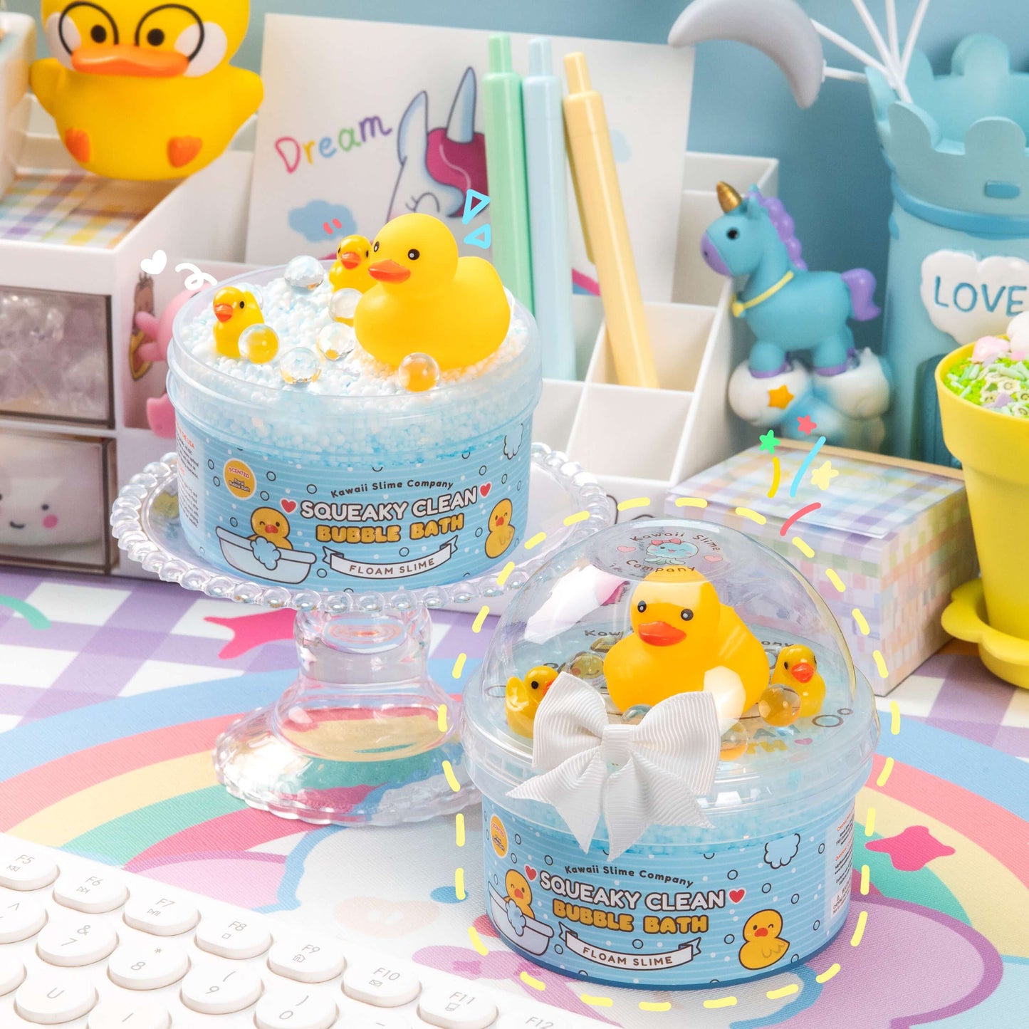 Kawaii Slime Co. Squeaky Clean Bubble Bath Floam Slime