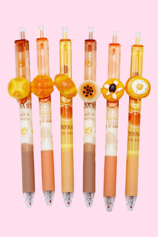 Kawaii Bakery Pastries Bread Resin Charm Pen