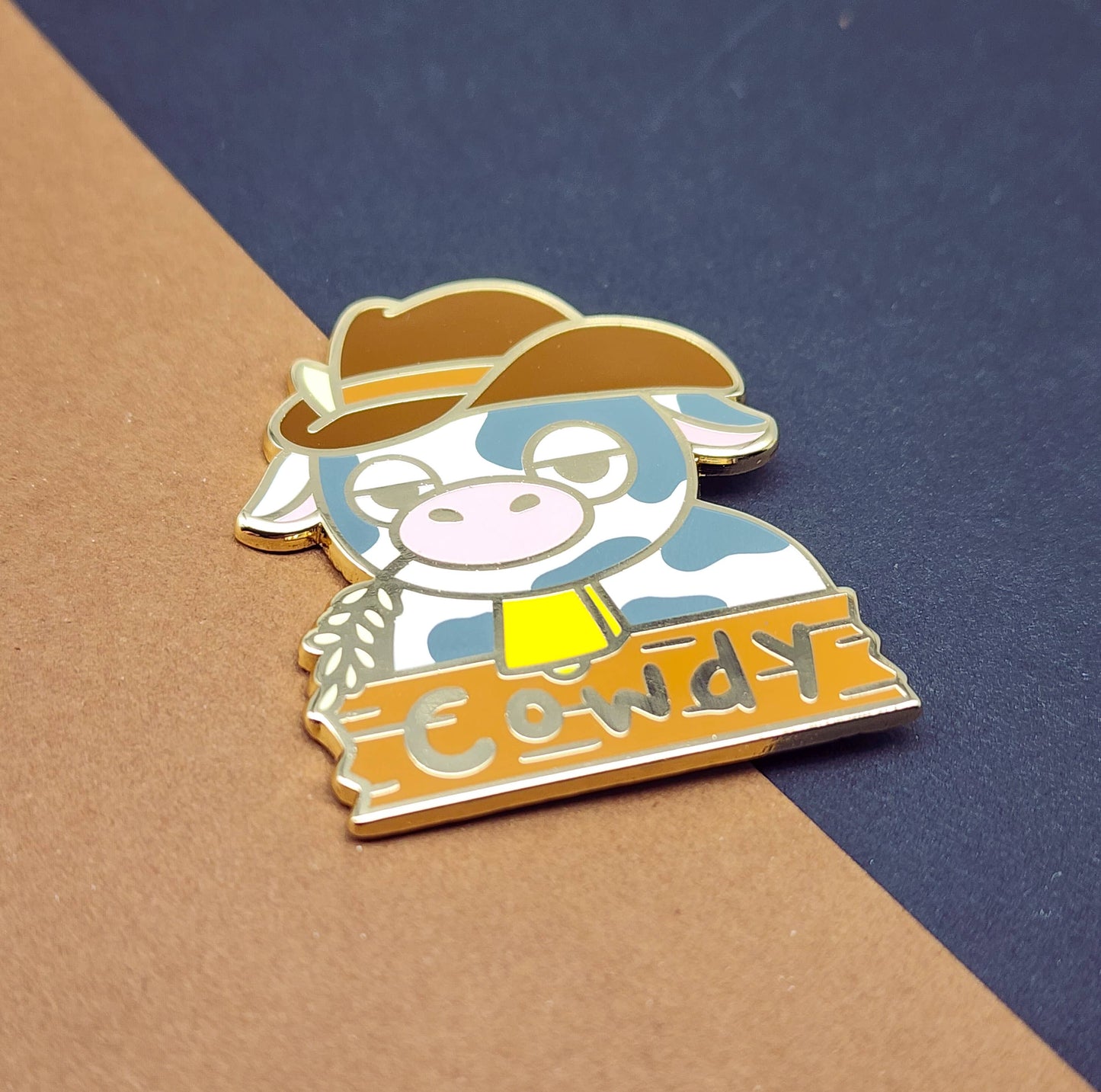 Cowdy Enamel Pin