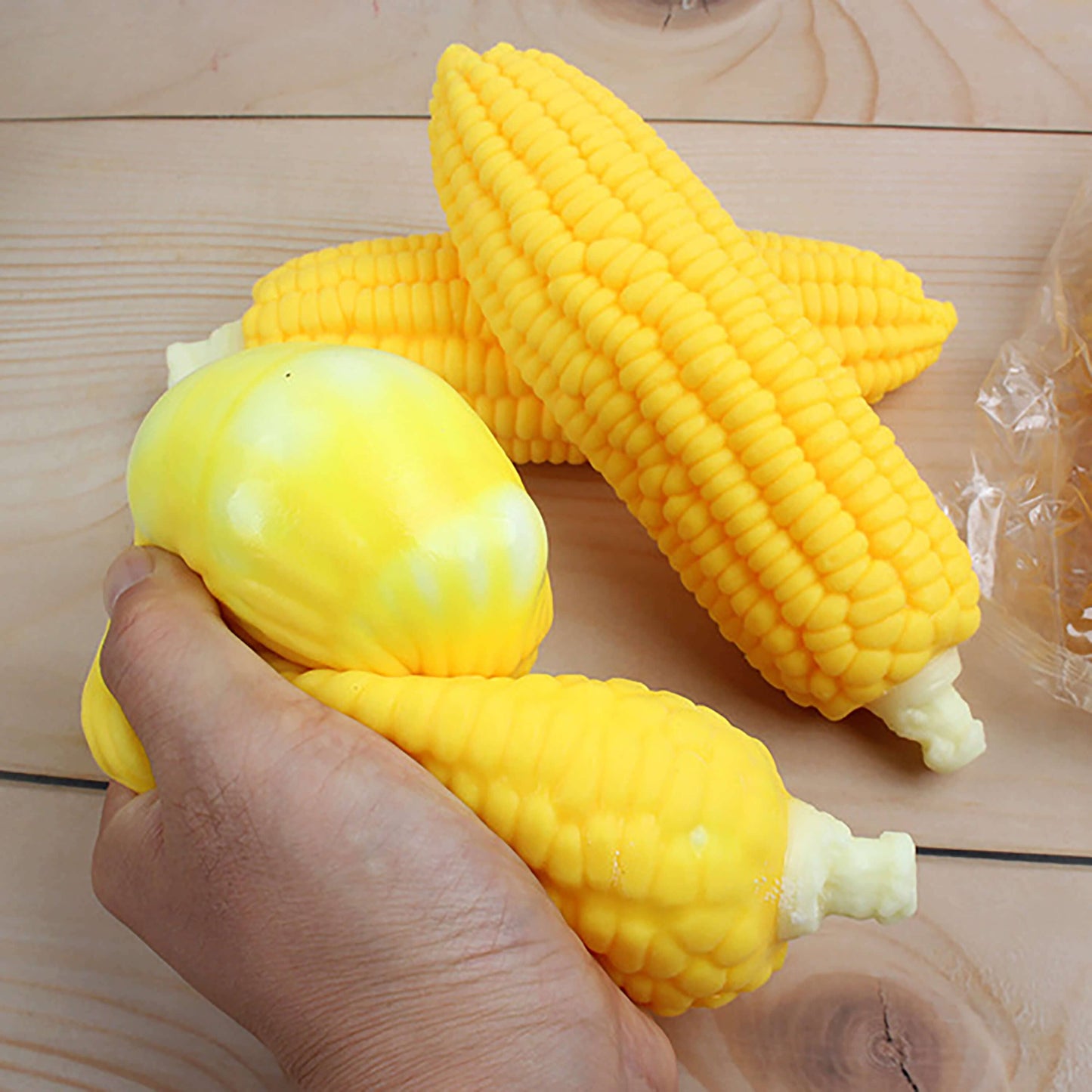 Kawaii Vegetable Market Stretchy & Squishy Realistic Corn On The Cob Sensory Toy