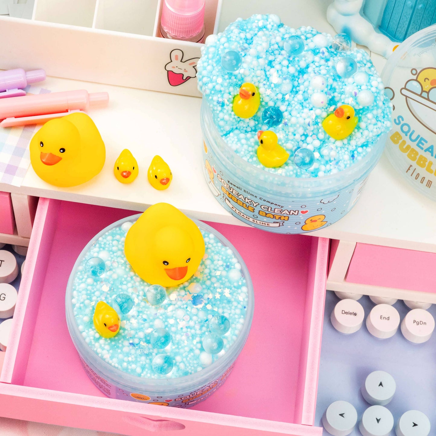 Kawaii Slime Co. Squeaky Clean Bubble Bath Floam Slime