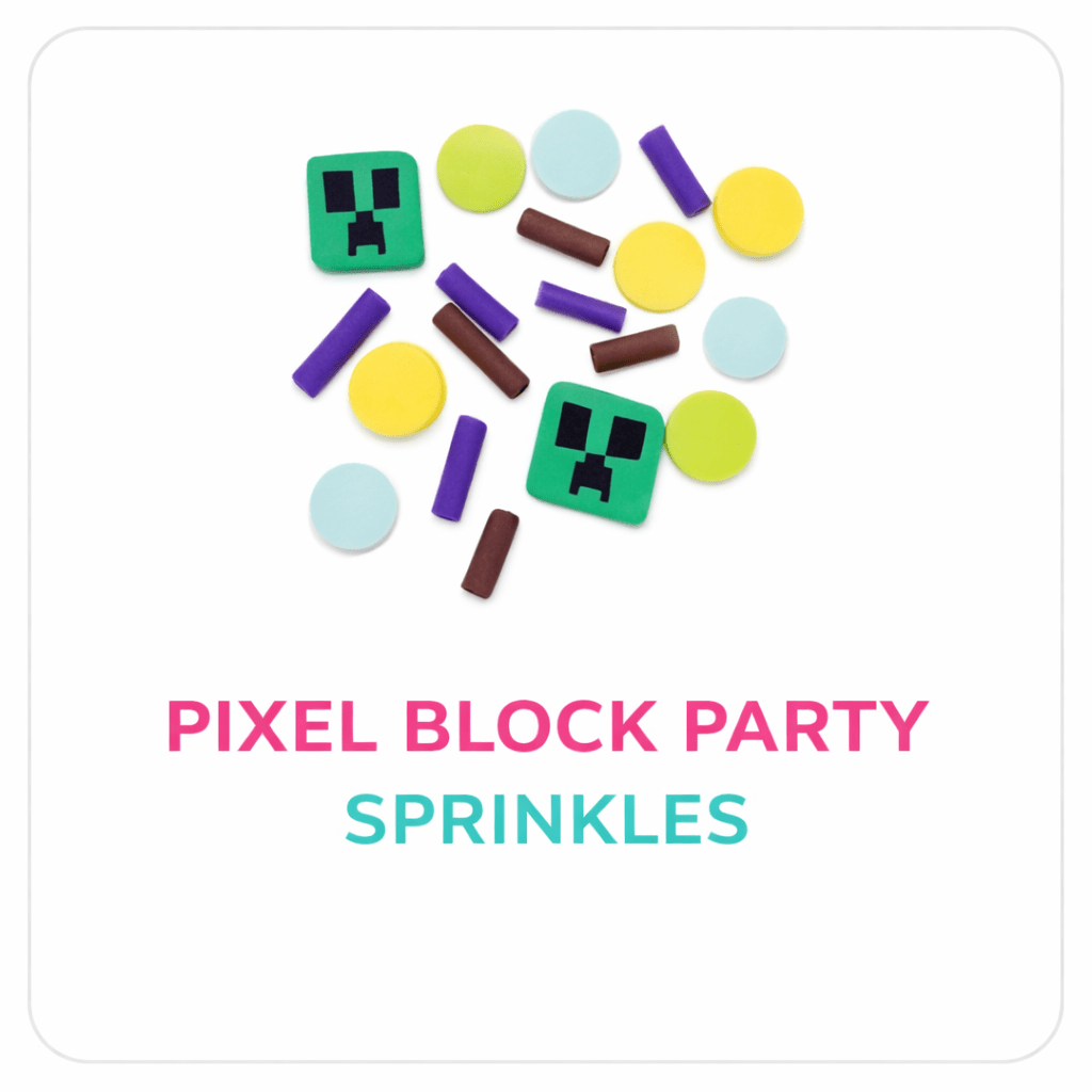 Pixel block party sprinkle mix DIY slime toppings colorful - Overrated Korean Beauty & More