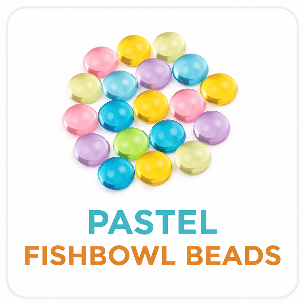 Pastel fishbowl beads DIY slime toppings bag close up - Overrated Korean Beauty & More