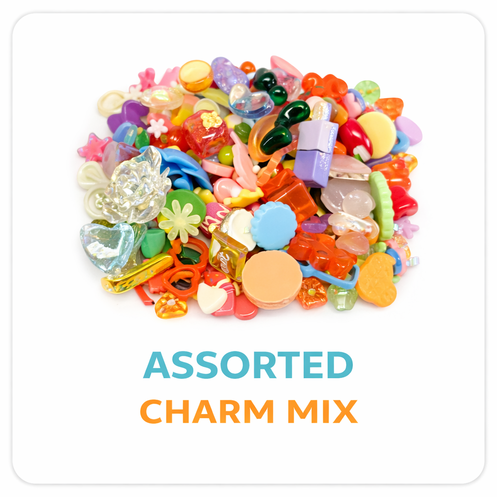 Assorted mini charm mix DIY slime toppings for craft use - Overrated Korean Beauty & More