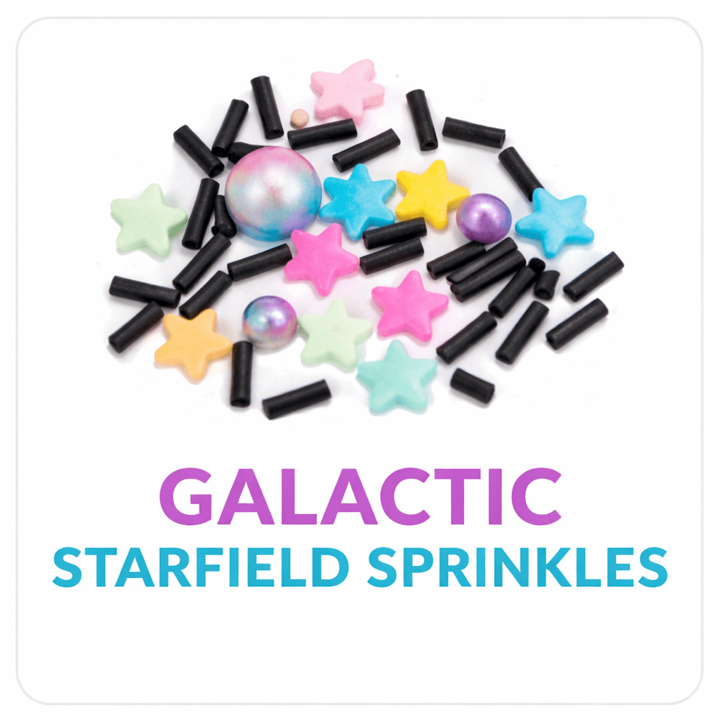 Galactic starfield sprinkles DIY slime toppings assortment - Overrated Korean Beauty & More