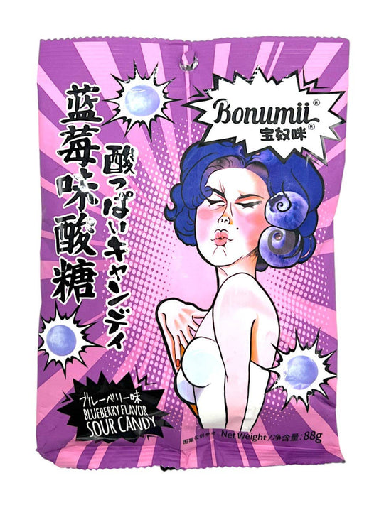 Bonumii Funny Blueberry Flavor Sour Candy (China)