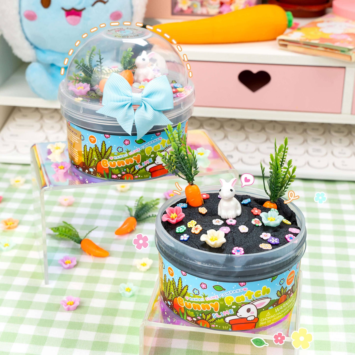 Kawaii Slime Co. Bunny Patch Cloud-Dough Slime