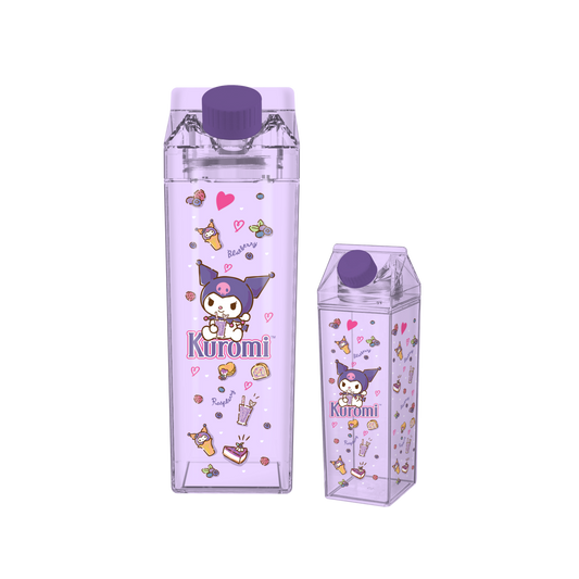 Sanrio Kuromi Drinks 16.2oz Plastic Milk Carton Bottle