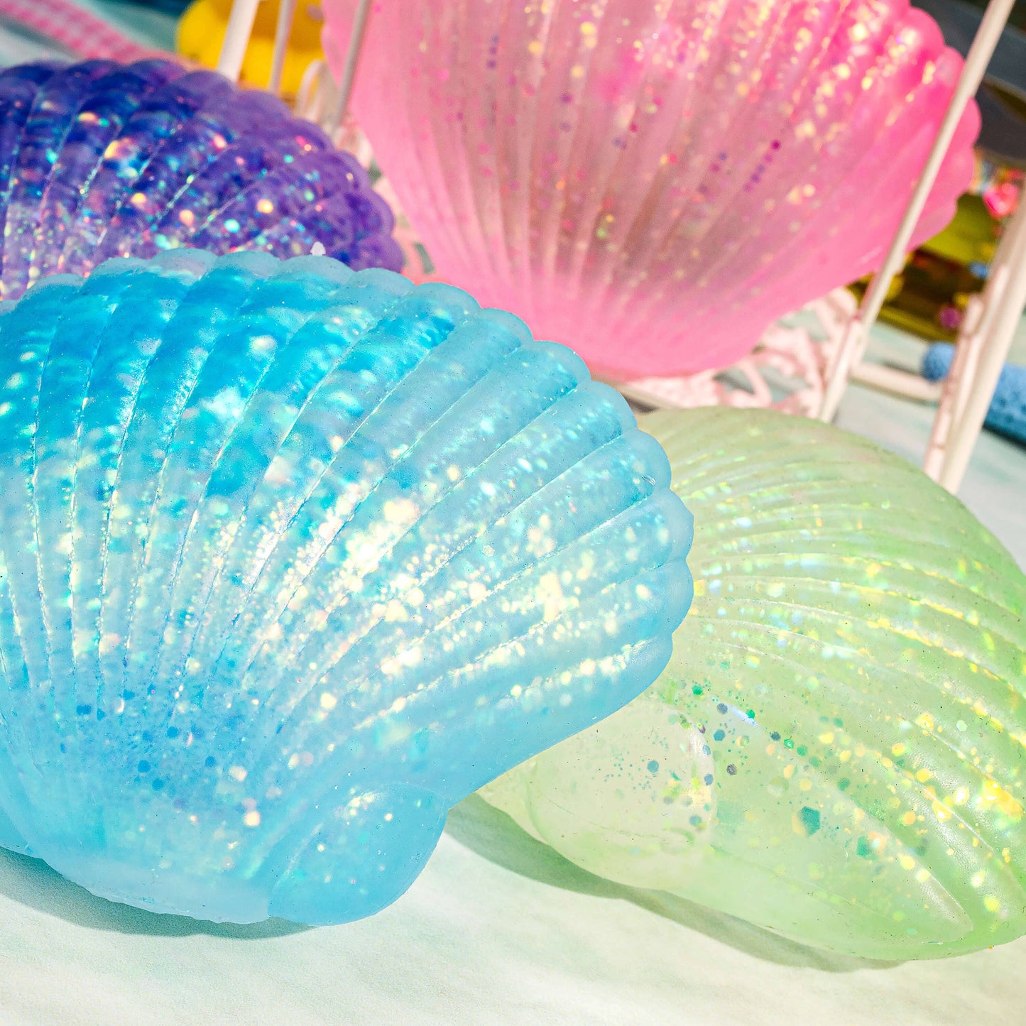 Kawaii Slime Co. Squishy Sensory Seashells By The Seashore