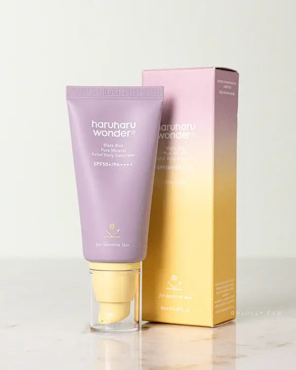 HARUHARU WONDER Black Rice Daily Sunscreen Unscented SPF 50: Pure Mineral