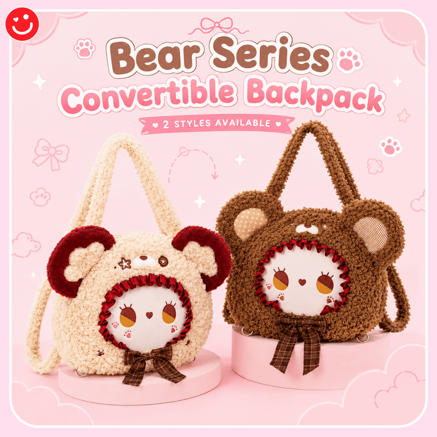 EMMA Bear Series Convertible Backpack - OVERRATED