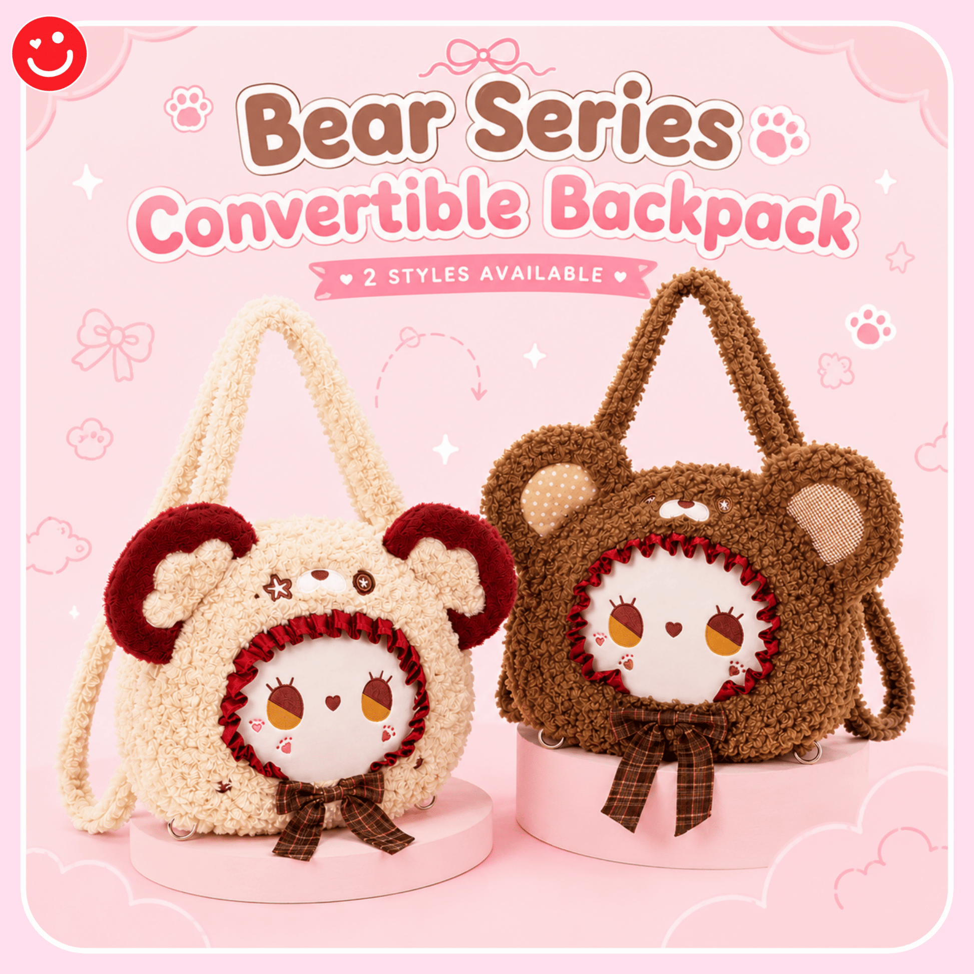 EMMA Bear Series Convertible Backpack - OVERRATED