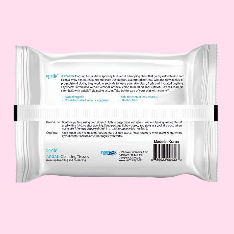 Epielle Argan Oil Make - up Remover Tissues - OVERRATED