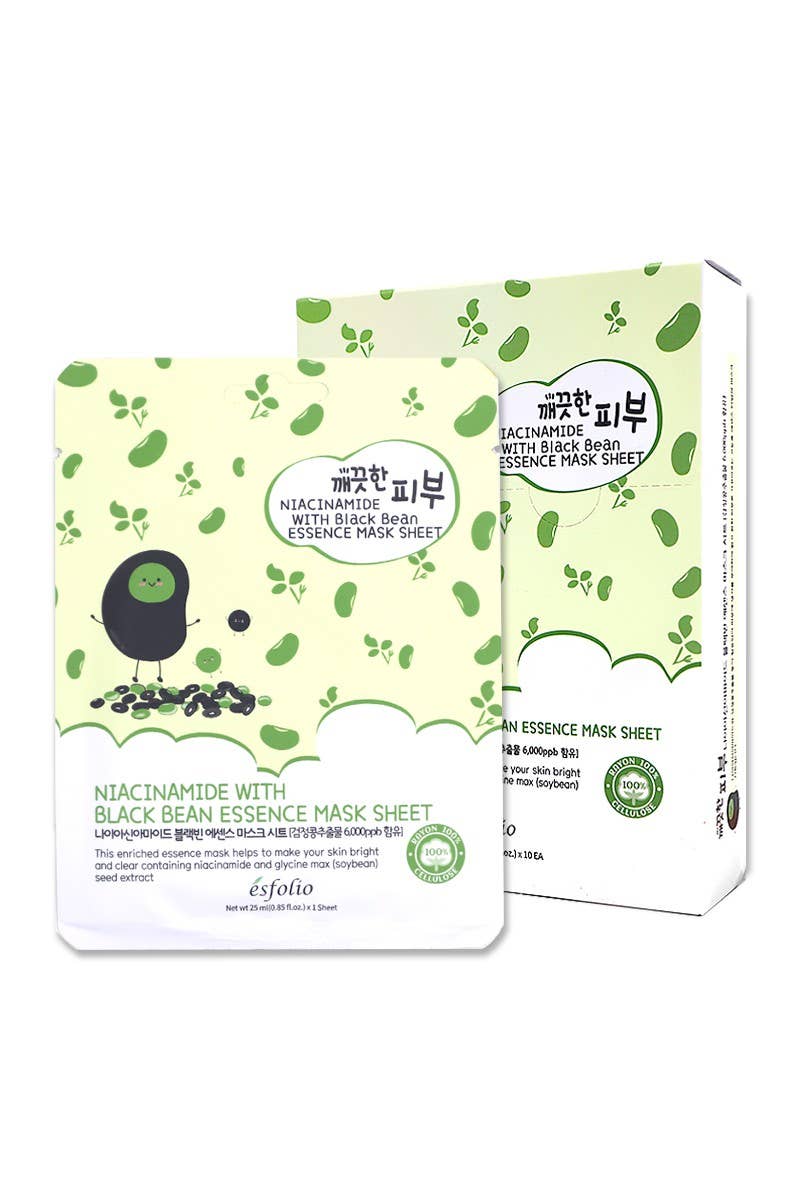 Esfolio Black Bean Essence Sheet Mask - OVERRATED