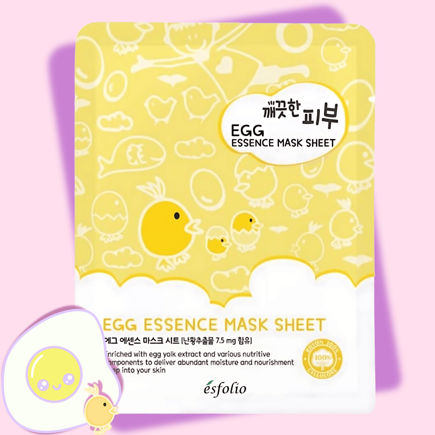 Esfolio Egg Essence Sheet Mask - OVERRATED