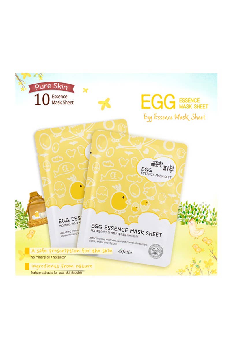 Esfolio Egg Essence Sheet Mask - OVERRATED