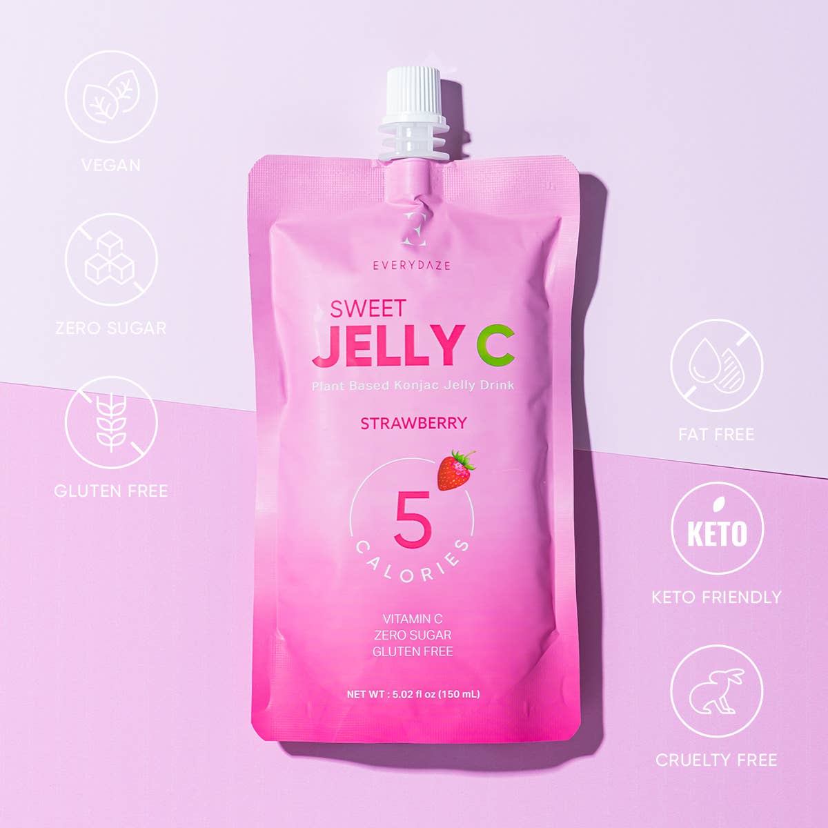 EVERYDAZE Sweet Jelly C Konjac Jelly - Strawberry - OVERRATED