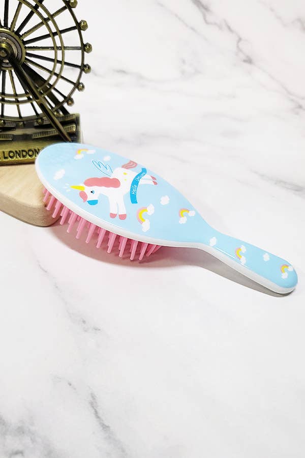 Unicorn Theme Hair Brush