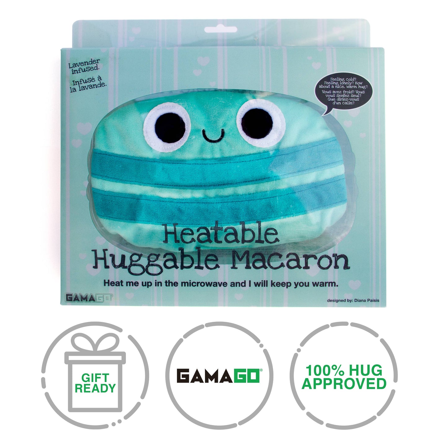 Huggable Macaron Heating Pad and Pillow