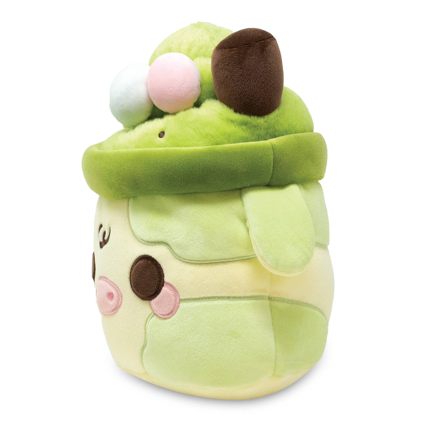 Matcha Mooshakeo Fluffy Dessert Food Plushie