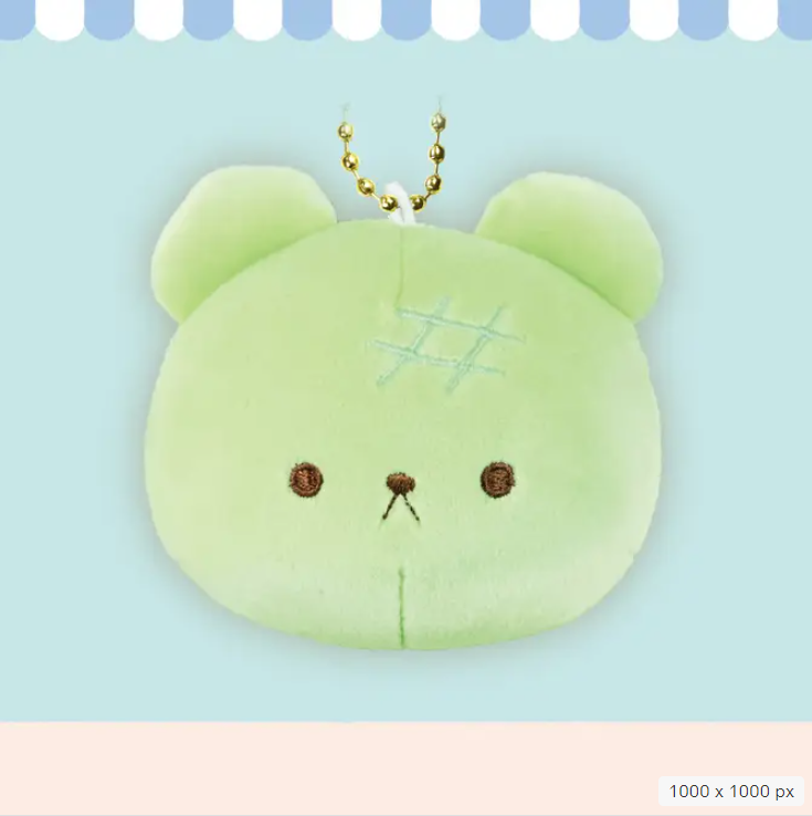 【Japanese plush】KUMA KUMA BAKERY MOCHI FLUFFY KEYCHAIN S