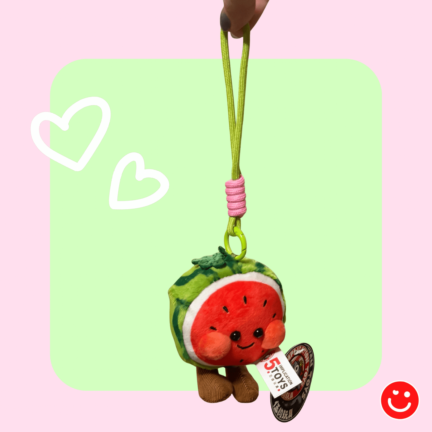 kawaii plush keychain fruit friends cozy mushroom brown plush front - Overrated Korean Beauty & More
