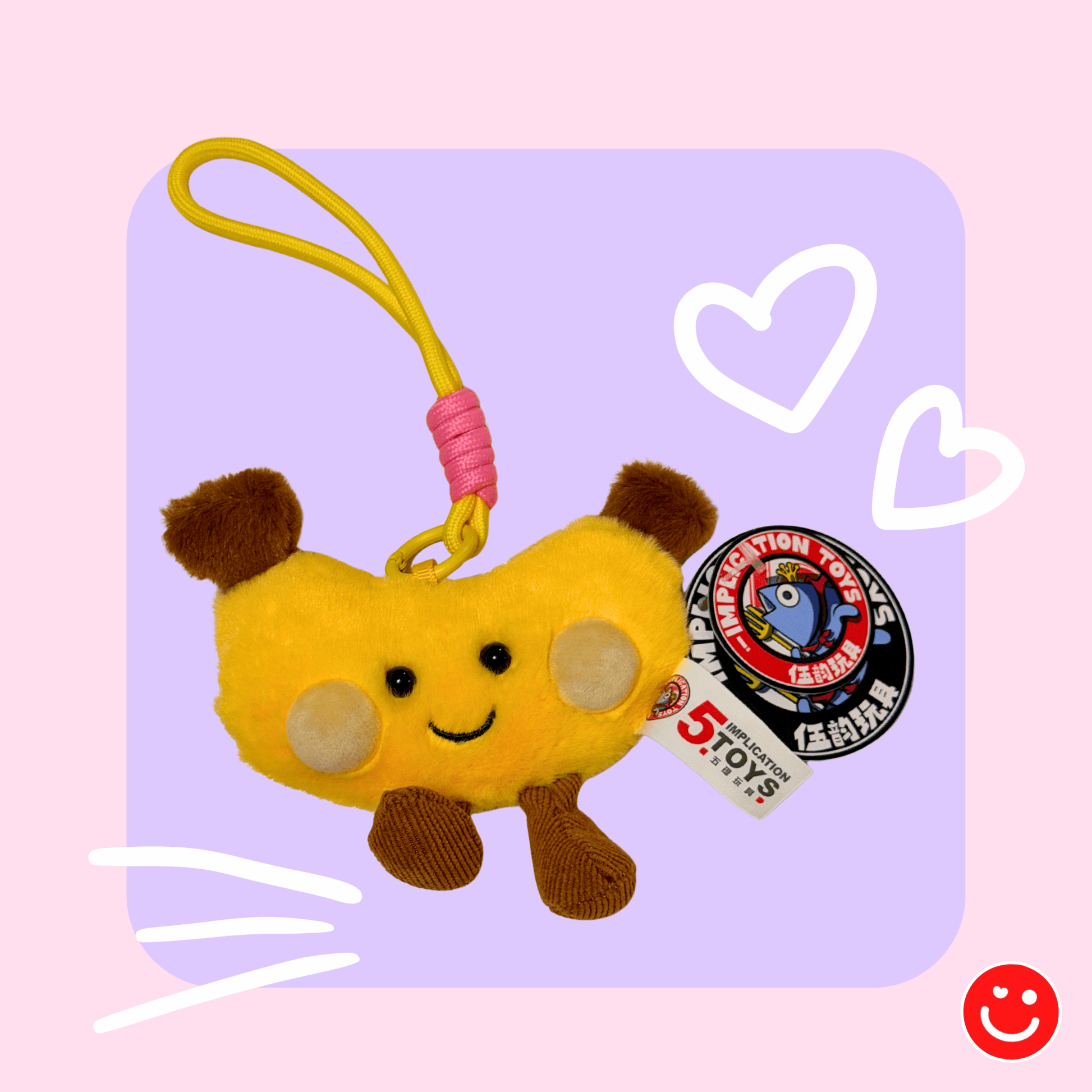 kawaii plush keychain fruit friends mushroom banana charm cute collection - Overrated Korean Beauty & More