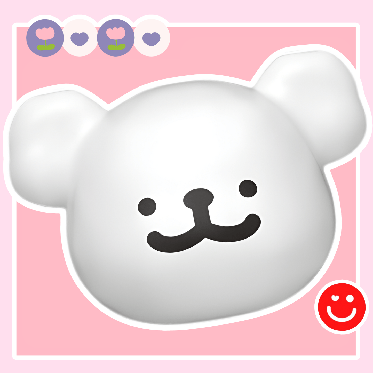 Funism blind box Maltese puppy capsule white dog face close up - Overrated Korean Beauty & More