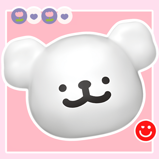 Funism blind box Maltese puppy capsule white dog face close up - Overrated Korean Beauty & More